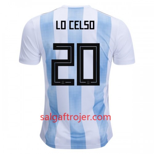 Argentina Fodboldtrøjer Lo Celso 20 Hjemmebanesæt VM 2018 Argentina Fodboldtrøjer Lo Celso 20 Hjemmebanesæt VM 2018